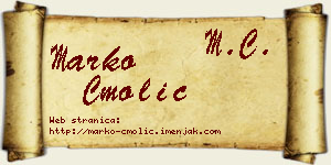 Marko Cmolić vizit kartica